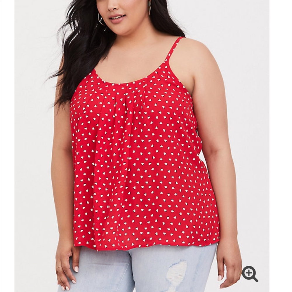 Torrid Red Heart Cami